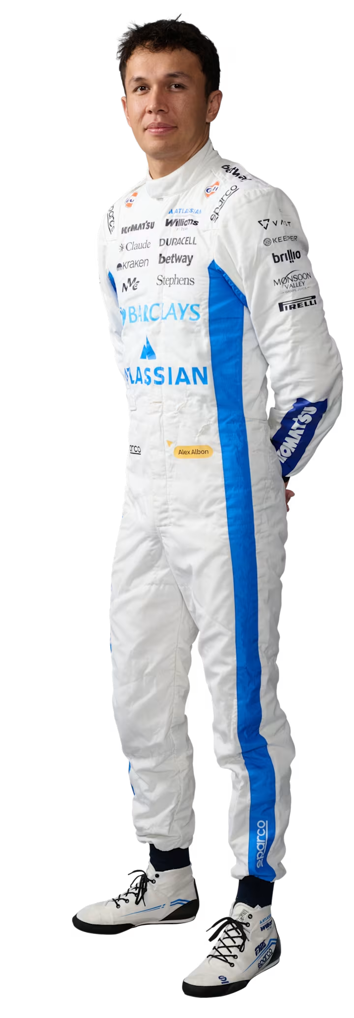Alex Albon in 2026 racing suit