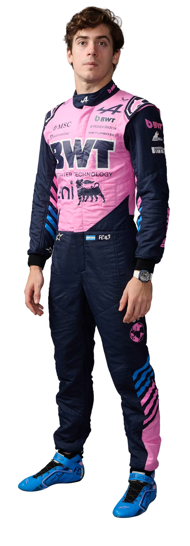 Franco Colapinto in 2026 racing suit