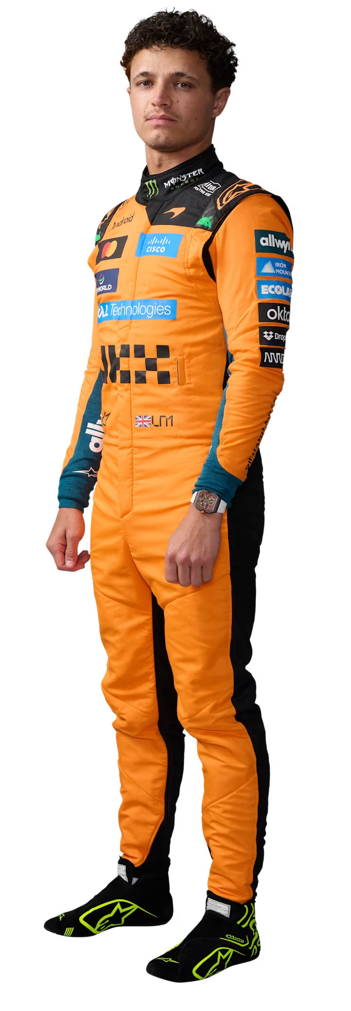 Lando Norris in 2026 racing suit