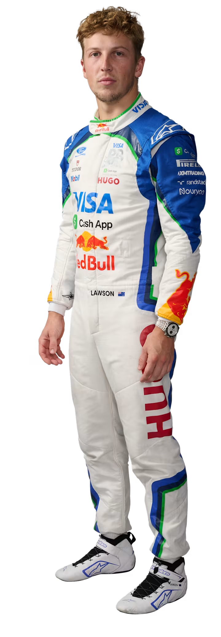 Liam Lawson in 2026 racing suit