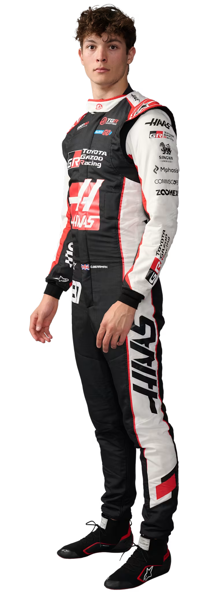 Oliver Bearman in 2026 racing suit