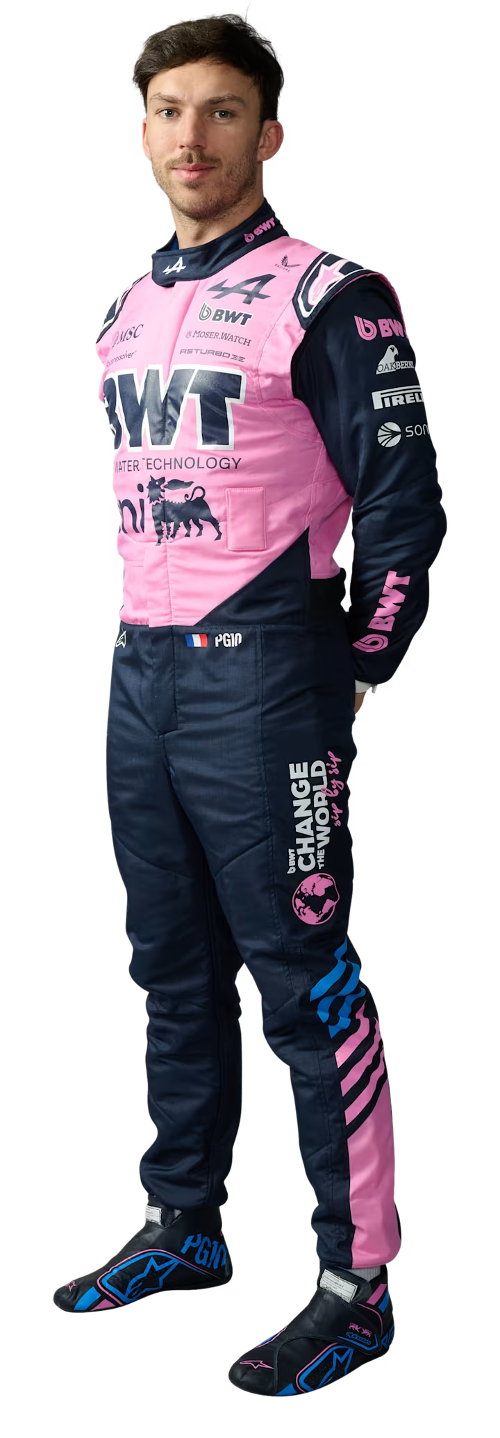 Pierre Gasly in 2026 racing suit